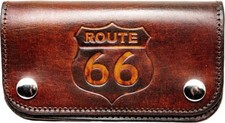 Leder geldbörse route - leder,