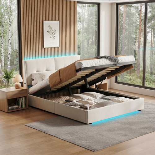 Polsterbett 140 200 mit - polsterbett,