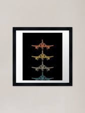 Retro phantom kampfjet - retro,