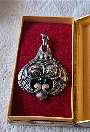 Jugendstil anhänger aus 800 - jugendstil,