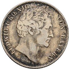 Bayern 1/2 Gulden 1842 Ludwig