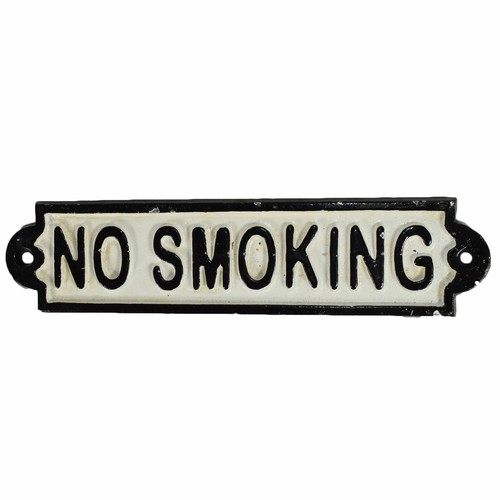 Nichtraucher gusseisen schild - gusseisen,