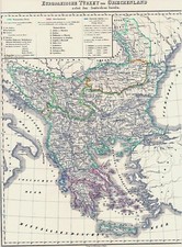 Alte LANDKARTE GRIECHENLAND