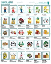 Kinder Joy Super Mario 2025 Auswahl Alle Figuren und Zubehör VQ mit BPZ NEU