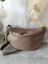 Italy Damen Leder Tasche Gürteltasche Bodybag Schultertasche Bauchtasche 