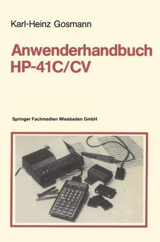 Anwenderhandbuch c cv - anwenderhandbuch, hp-41