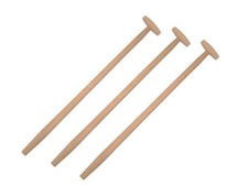 3 x Spatenstiel Grabegabel