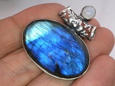 GJ69 LABRADORIT *BLAU* OVAL