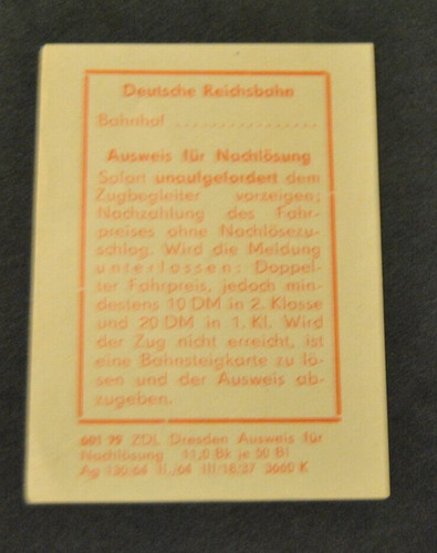 Fahrkarte deutsche - fahrkarte, dr