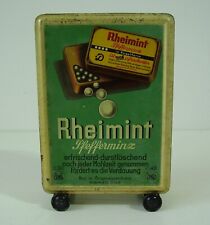 Antiker seltener Verkaufs Aufsteller Spender Blech " Rheimint " vor 1945