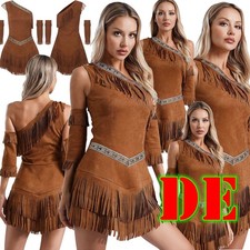 DE Damen Indianerin Kleid