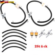 2x Universal Benzinhahn 5-6mm Ø 2x Filter 6mm Ø 6x Schlauch für Moped Quad ATV