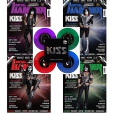 Kiss - Metal Hammer - 4 magazines with 4 colored Vinyl Singles - Rare - VG