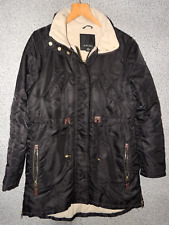 Damen Winterjacke Schwarz Fleecefutter Gr. 38 Amisu