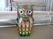 Cloisonne Eule Dose Figur