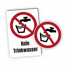 Verbotszeichen Kein Trinkwasser Verbotsschild (P005) Piktogram | DIN 7010