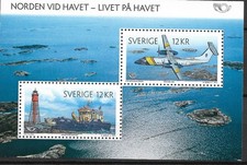 2012  Schweden   Mi. Bl. 39**MNH  NORDEN – Leben am Meer