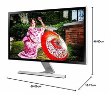 Monitor Samsung U28E590D, 4K UHD 2160, 28 Zoll, HDMI+DP, 1ms Reaktionszeit, 60Hz