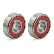 2pcs 6302RS Red Double Rubber