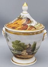 uralte Porzellan Deckeldose