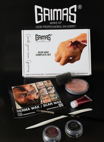 Grimas scar wax complete set - scar,