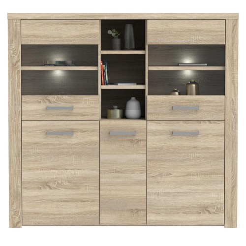 Highboardvitrine sonoma - -,
