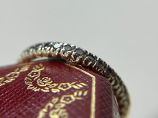 LUXURIÖSER 0,5 KARAT BANDRING RING 10K GOLD BRILLANT DIAMANT Gr 53 WERT: 2490.-€