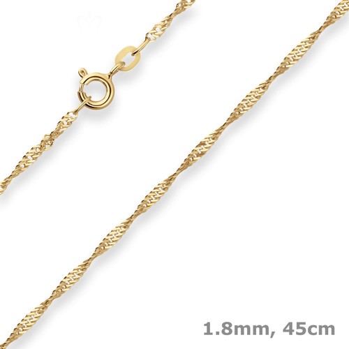 8mm singapurkette collier - 1,8mm,