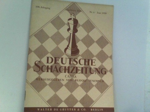 Deutsche schachzeitung caissa - deutsche, schachzeitung.