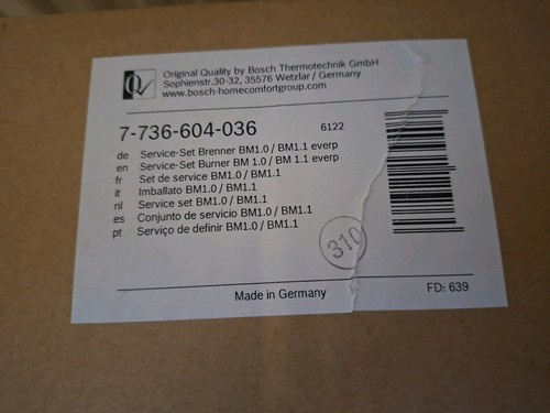 Buderus service set brenner - service-set,
