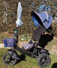 Sehr stabiles Kinder Dreirad Trimily T306F Schubstange kippt nicht Sonnenschutz