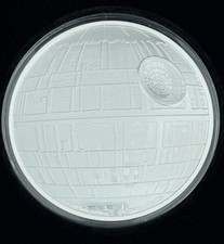 3 Oz Silbermünze Star Wars Todesstern DS-1 -2022  PP Nr. 18 Neu