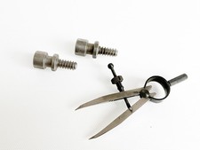 Drechselzubehör 2 Halteschrauben und Anreißzirkel Übertragungszirkel Drechseln