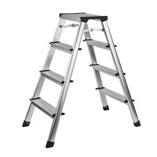Alu Klapptritt Trittleiter Mehrzweckleiter Doppeltritt Leiter Tritt 2 x 4 Stufen