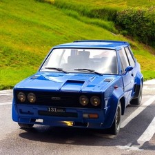 Fiat 131 Abarth 1980 blau Modellauto 1:18 Solido