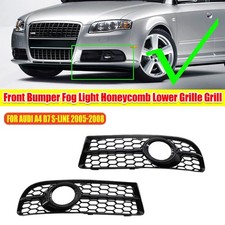 Pair Fog Light Grill Honeycomb