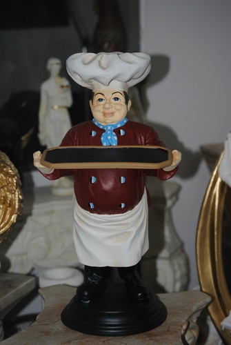 Figur chef koch - koch, tablett