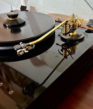 Audiomeca Pierre Lurne J1 Plattenspieler goldenem Tonarm Morch DP/ V.D HUL Tonab
