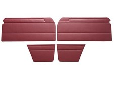 1-Satz rote Türverkleidungen Türpappen für Mercedes /8 Coupe W114 