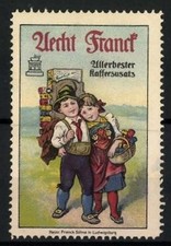 Reklamemarke Aecht Franck -