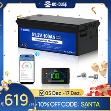 48V 100Ah Bluetooth LiFePO4