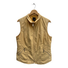 Fabiani Weste Damen Gr 42 Gelb Leicht Sommerlich Reißverschluss Freizeit Look