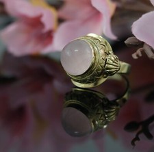 Rosenquarz Ring in 585er / 14