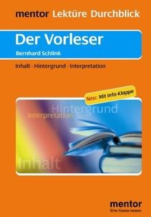 Bernhard schlink der - schlink:, vorleser