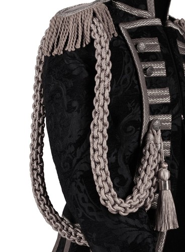 Fangschnur mit quasten silber - mit,