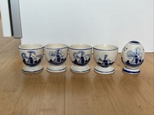 4 vintage Eierbecher Keramik
