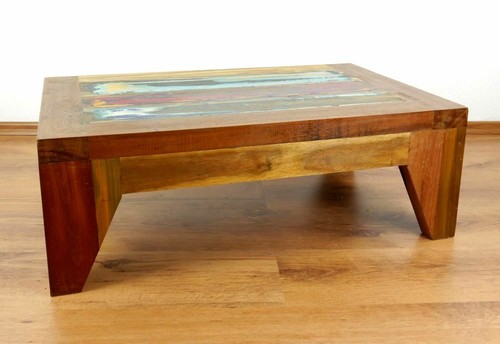 Niedriger tisch aus recycelt - tisch,