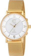 Herrenuhr ETT Funk-Solar Drive feines Edelstahl Milanaiseband 40mm EGS-11471-11M