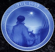 1927 ROYAL COPENHAGEN WEIHNACHTSTELLER 1. WAHL DÄNISCH "JUL" Bing Grondahl