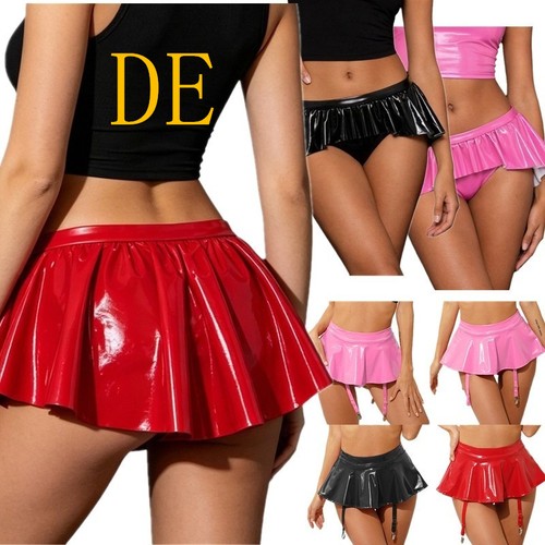 Damen nass look lackleder - damen,